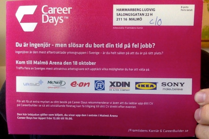 Direktreklam när den är som bäst.