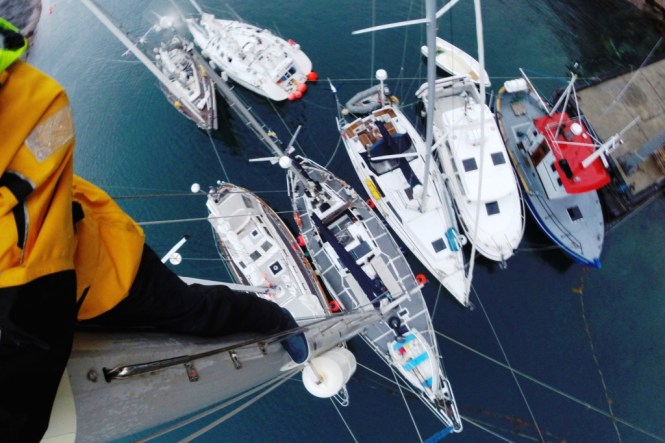 Sju båtar på sex meter kaj