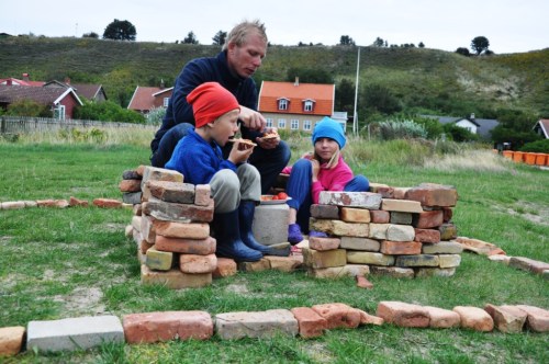 Makrill-lunch i vårt nya sommarhus på Ven. 