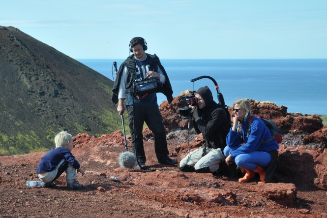 Inspelning på Island